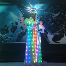 Led light crown carvinal costume