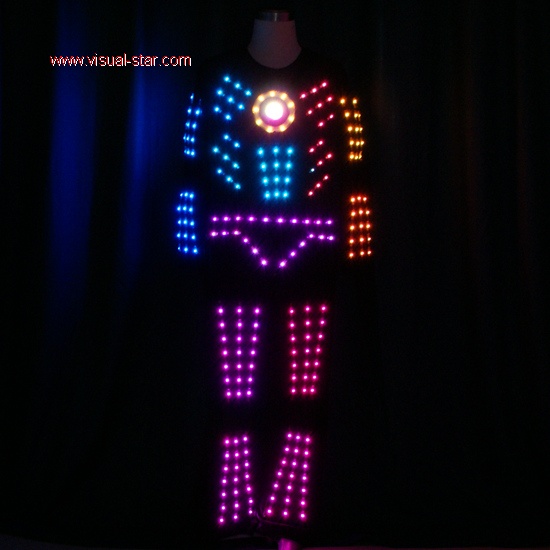Led light dance costume for performance