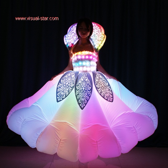 led inflatable dress