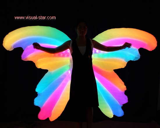Led light inflatable performance wings