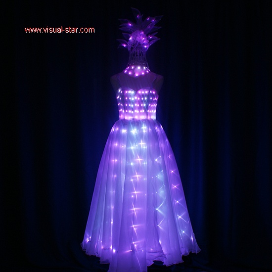 Light up girl dance dress