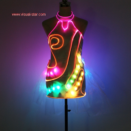 Led sexy light up dress