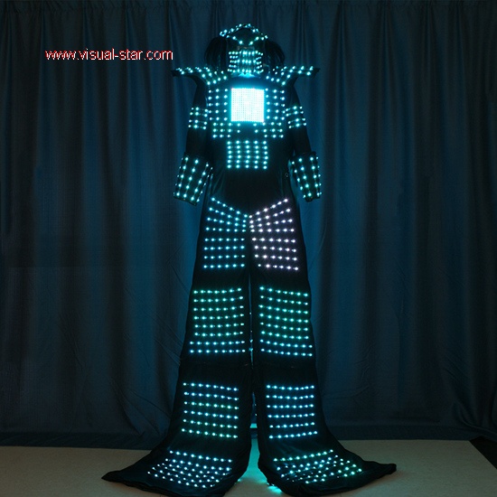 led predator,led stilts costume,led robot