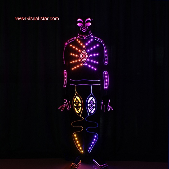 Led light performance costume