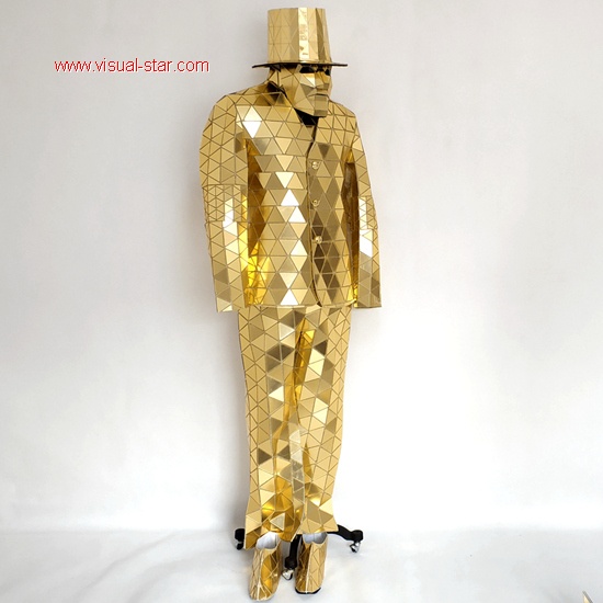 mirror man dance,mirror costume,mirror man