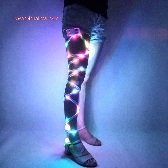 Led leg wraps DJ nightclub