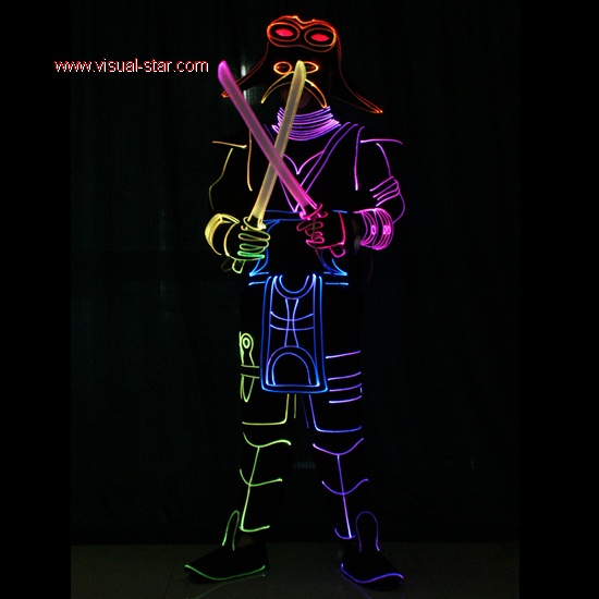 Light up dance warrior costumes