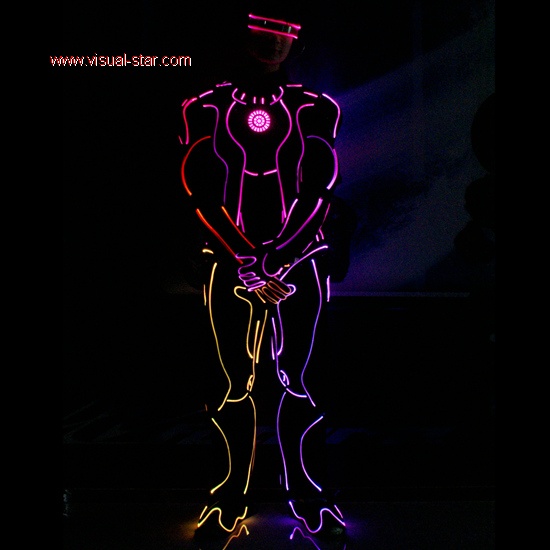 Led light Iron man performance costume