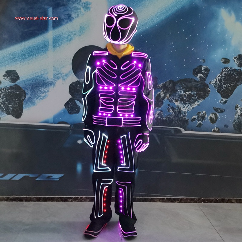 Led light dance clothes