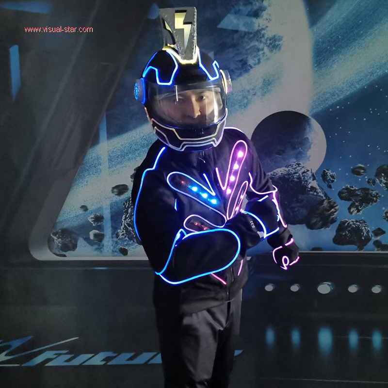 Led costume diy,led suit,led dancers