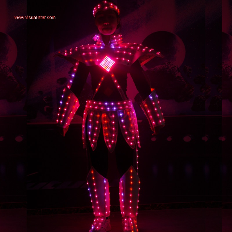 Led light performance costume