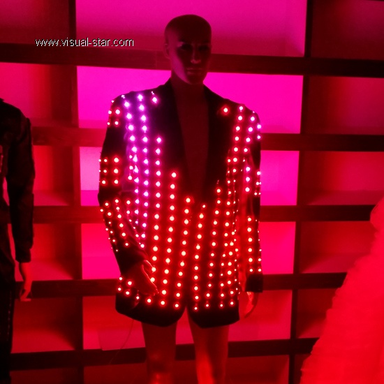 Light up led jacket for performance