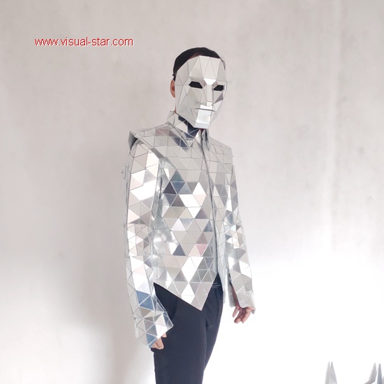 Mirror man costume coat