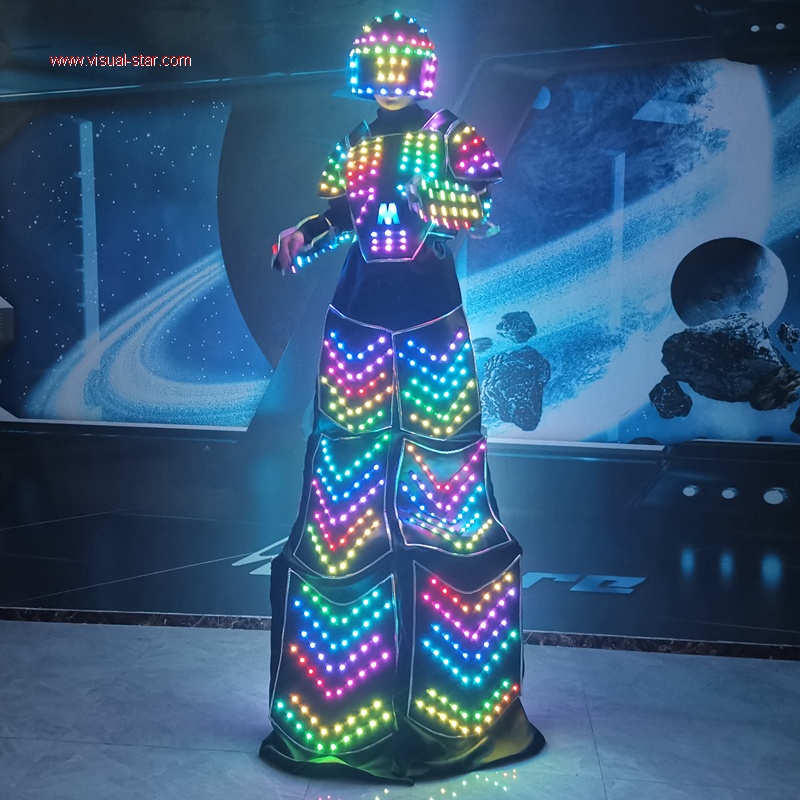 Led light performance stilt