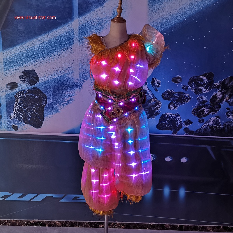 Led kids performance costume