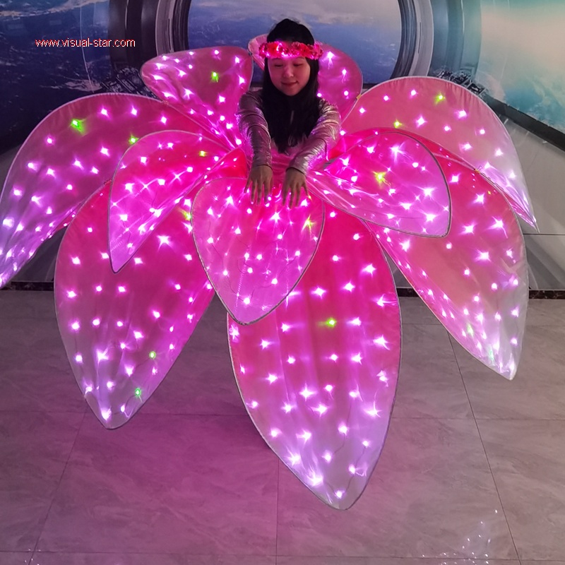 Led flower performance costume