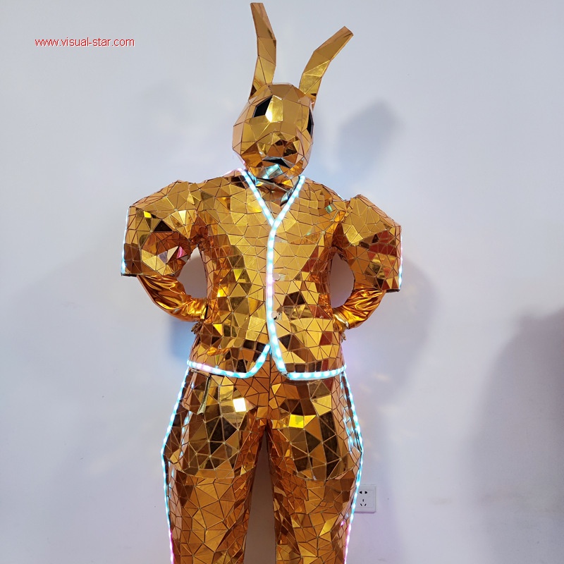 Mirror bunny rabbit performance costume