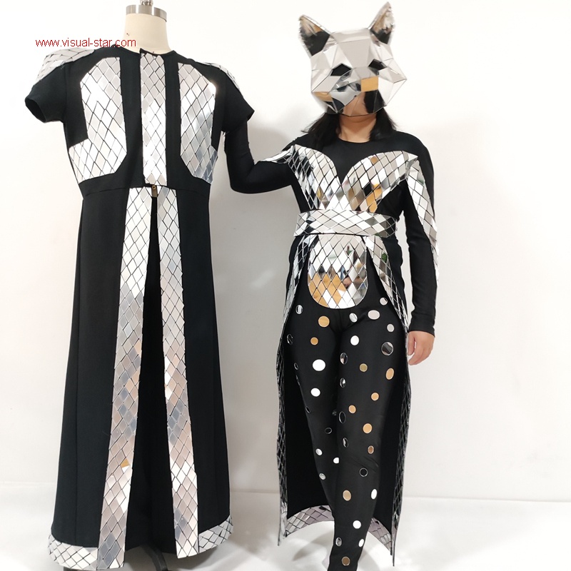 mirror performance man boy cloak costume