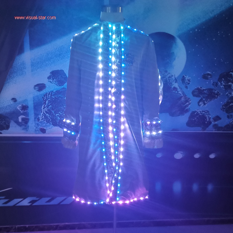 Led light cloak robe