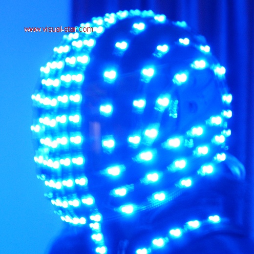 Full color led helmet