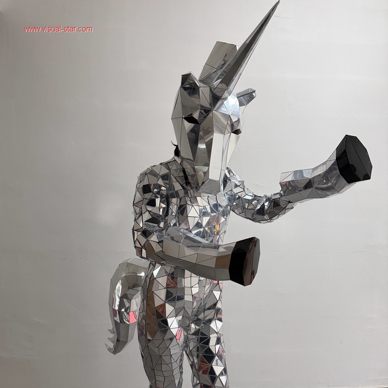 镜面独角兽马蹄演出服