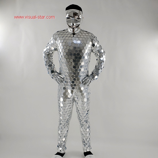 Mirror man disco ball dance suit