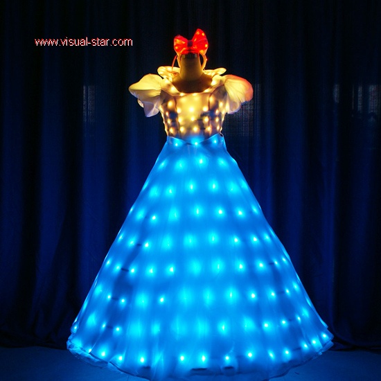 light up dress,led costume,led costume