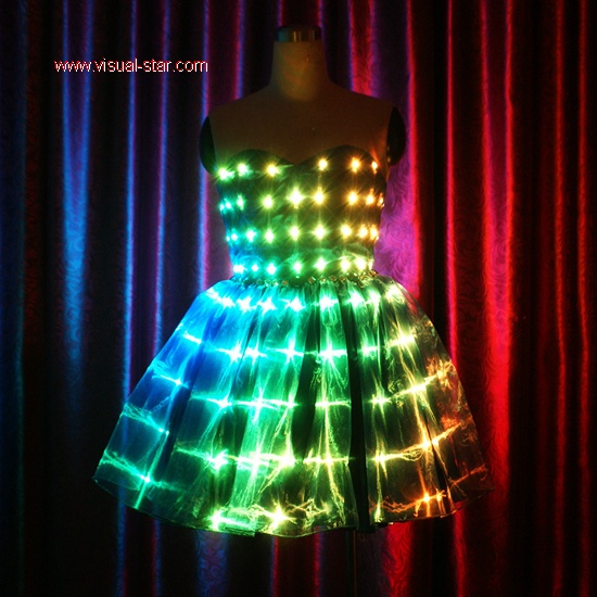 Girl dance led dress