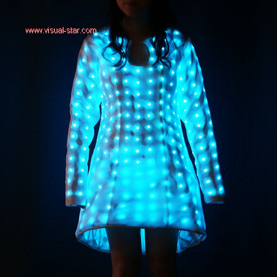 Led pixel dance dress