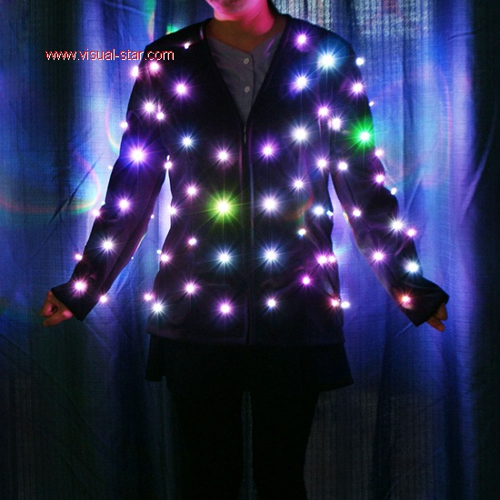 Led light up jackets women