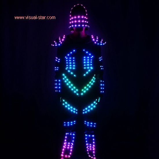 Full color led dance light costume