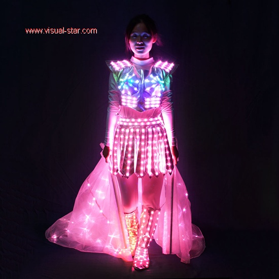 Led light magic fairy dance dress