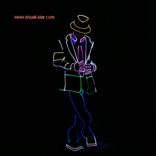 Programmable Michael jackson light up costume