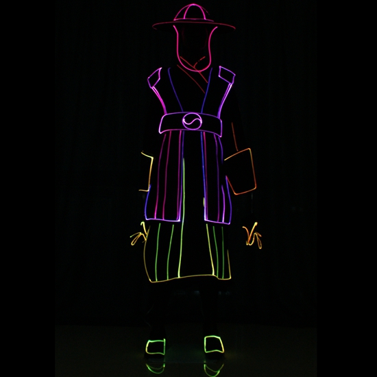 Led performance warrior costumes