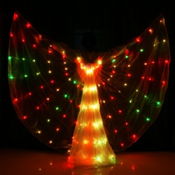 RGB led isis wings for dance