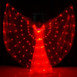 RGB led isis wings for dance