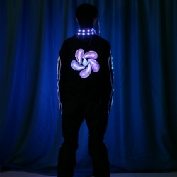 Led light up jumpsuit with led glasses
