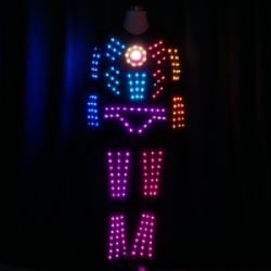 Led light dance costume for performance