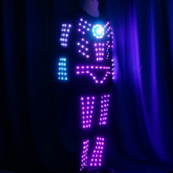 Led light dance costume for performance