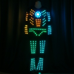 Led light dance costume for performance