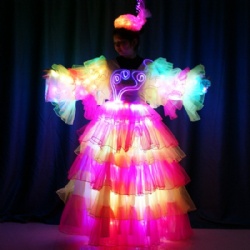 led samba dance dress
