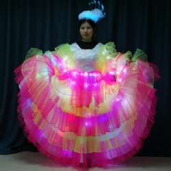 led samba dance dress