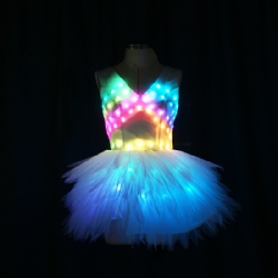 Full color led dance dress