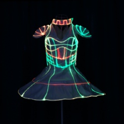 Fiber optic led dress