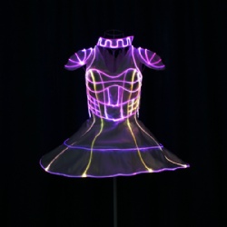 Fiber optic led dress