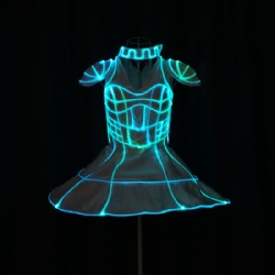 Fiber optic led dress