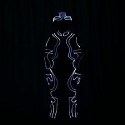 Led light fiber optic jumpsuit