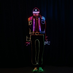 Light balance led dance costume