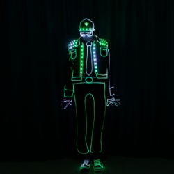 Light balance led dance costume