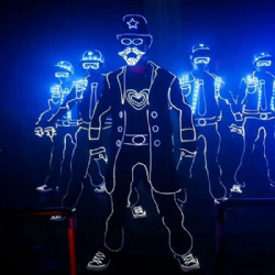 Led light up costume for performance